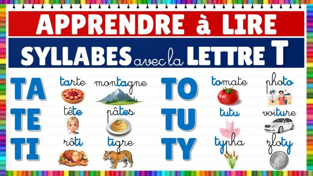 Enfant apprenant à lire avec méthode Montessori en utilisant les syllabes