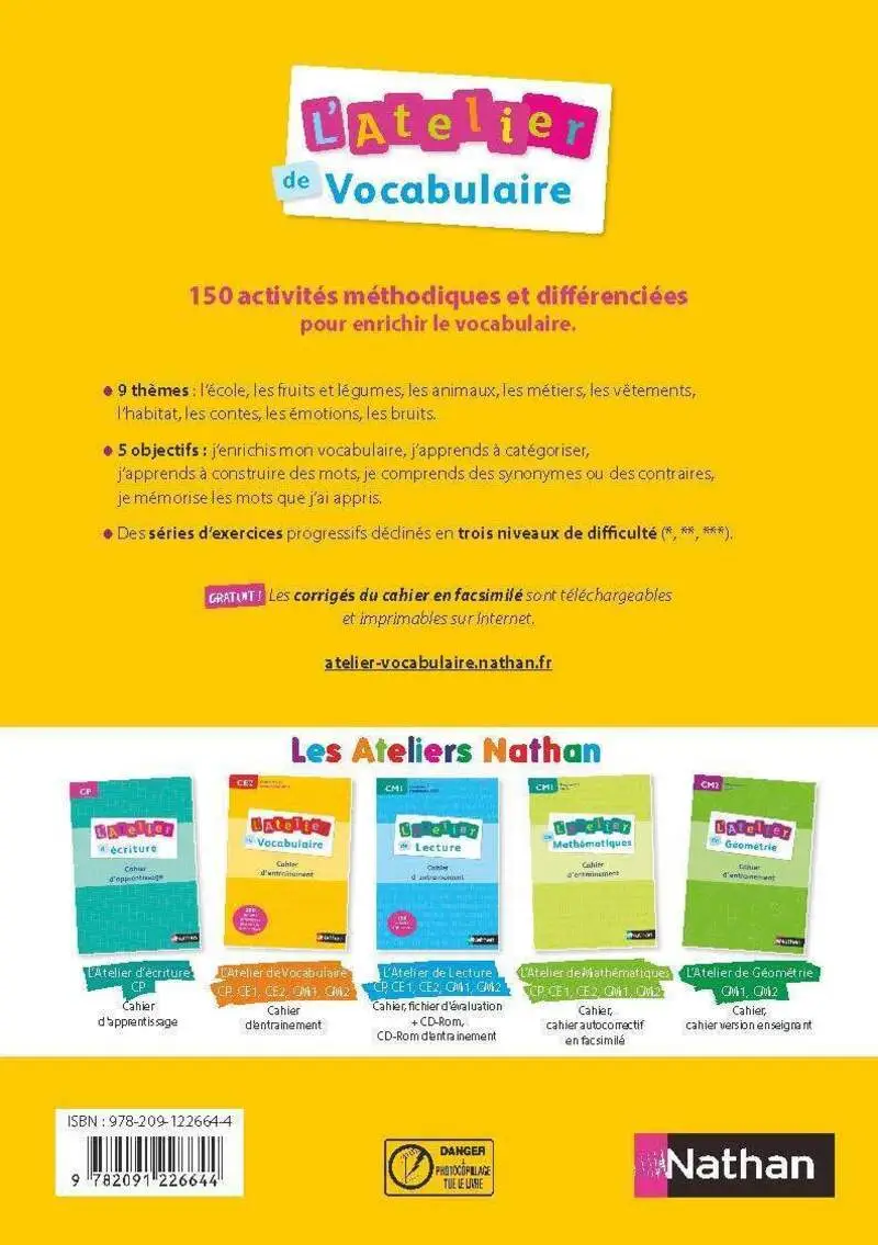 atelier vocabulaire cp