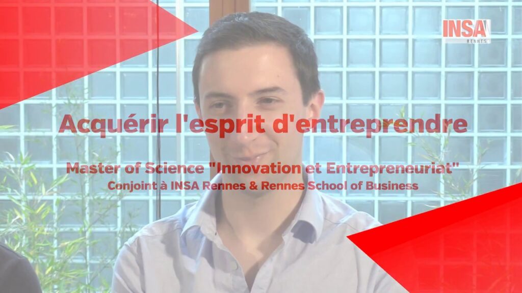 Accueil de l'INSA Rennes avec étudiants sur le campus illustrant l’accès à l'intranet
