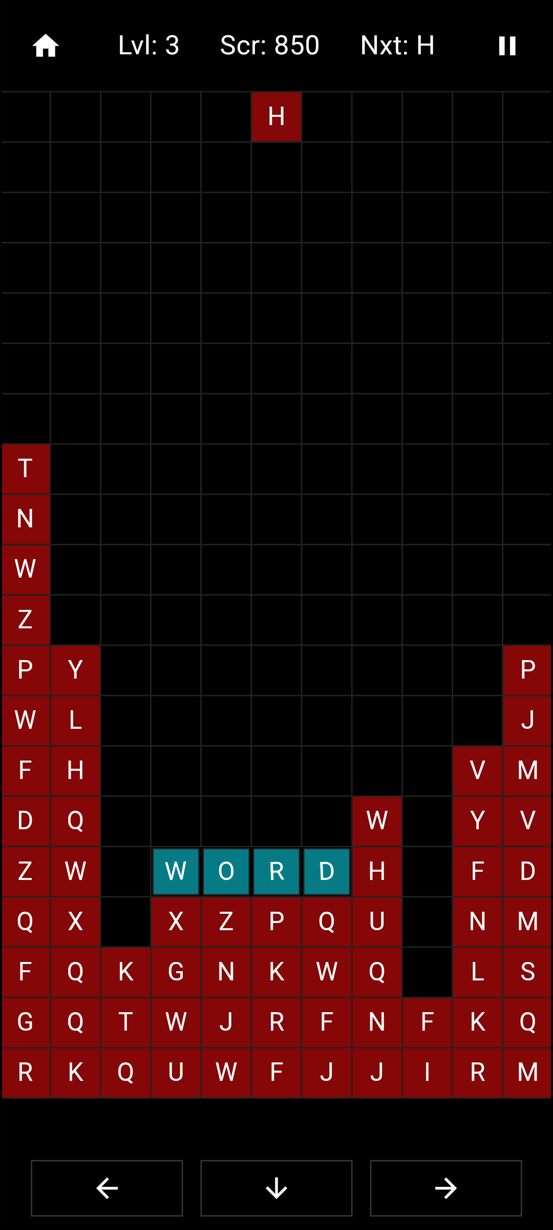 jeu de lettres sans voyelle