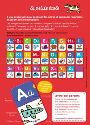 Illustration de lettres colorées pour apprendre des mots de 5 lettres commençant par B