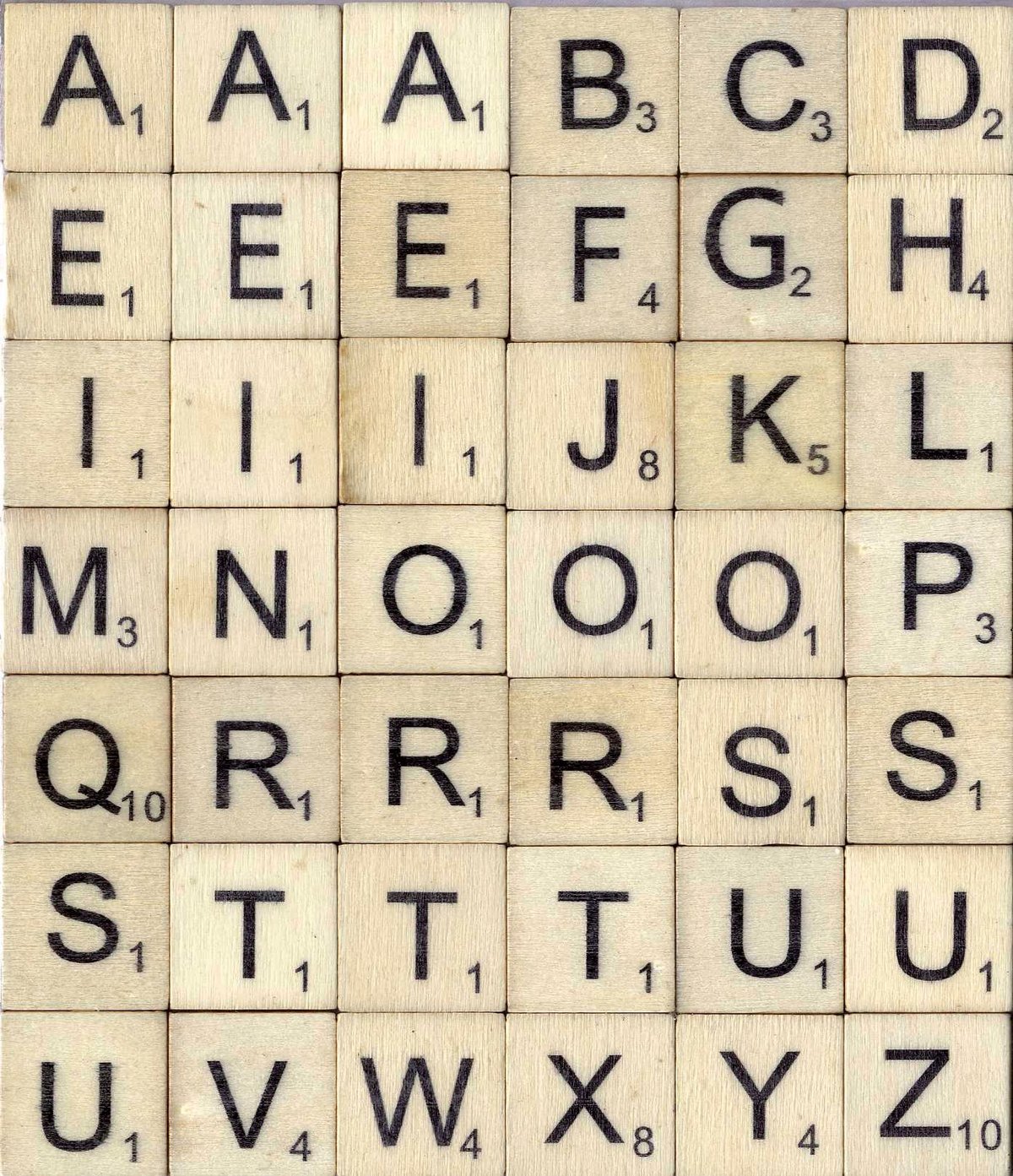 Lettres de Scrabble avec un X
