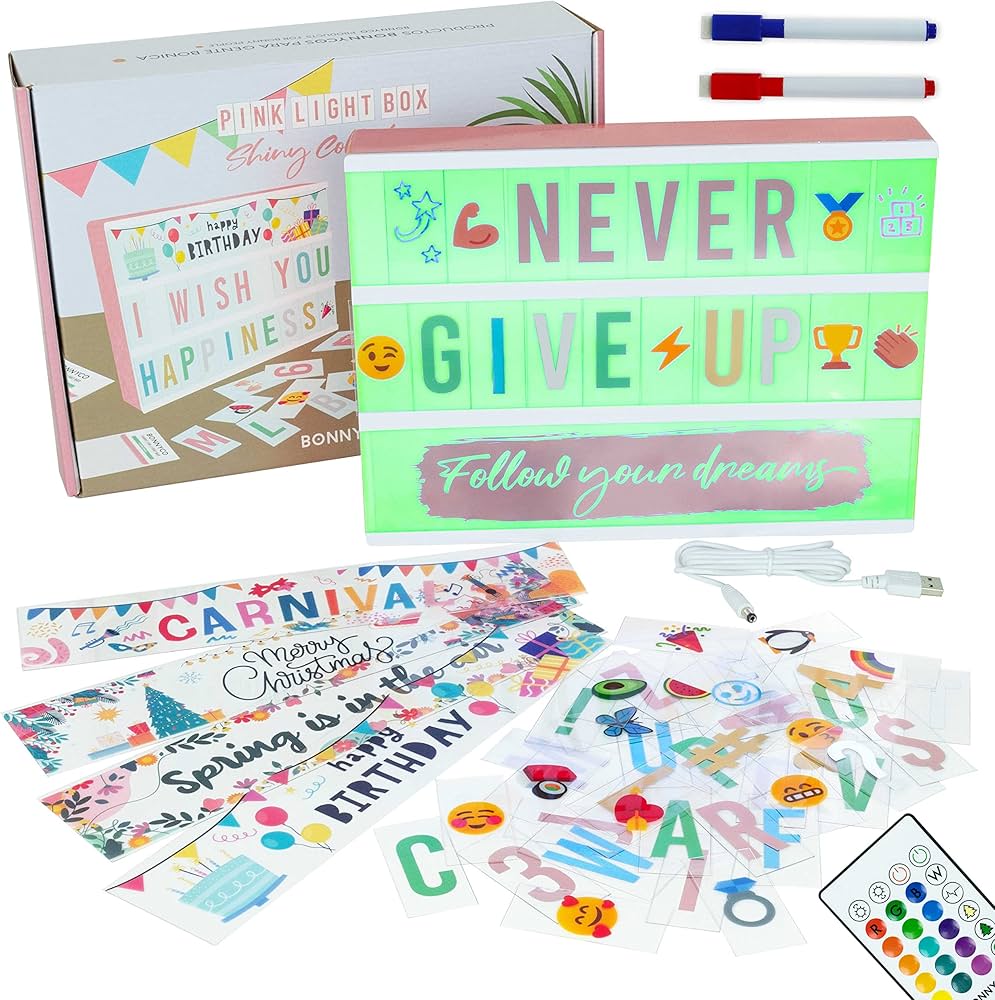 lettres colorées