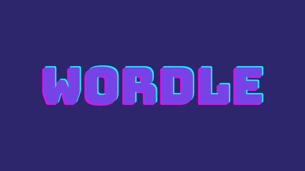 Mot de cinq lettres avec voyelles illustré dans une grille de type Wordle