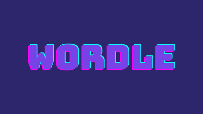 Mot de cinq lettres avec voyelles illustré dans une grille de type Wordle