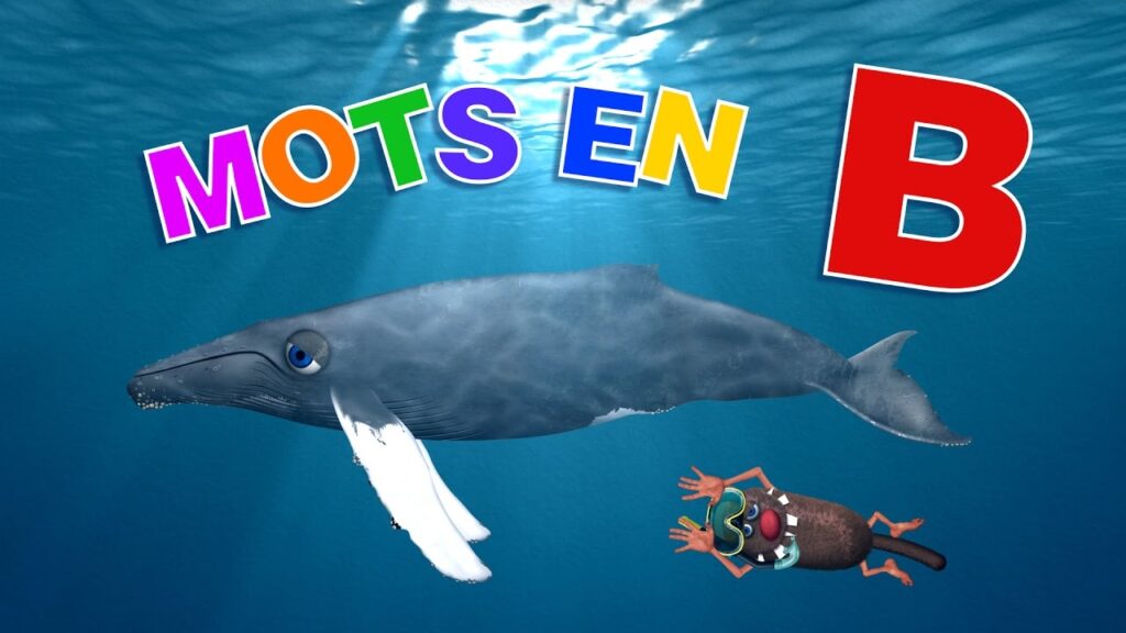 Illustration éducative d’enfants apprenant des mots commençant par la lettre B