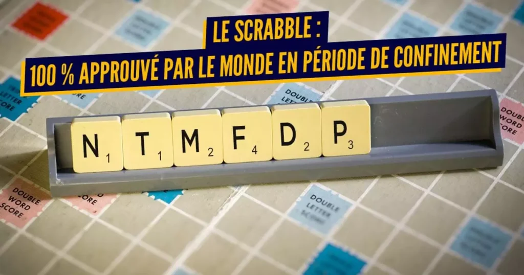 Mot de 7 lettres sur un plateau de Scrabble illustrant le thème de la cuisine